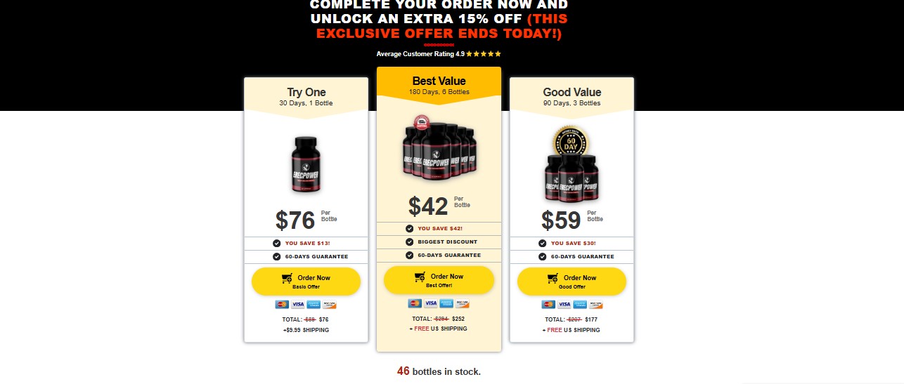 ErecPower Male Enhancement Order