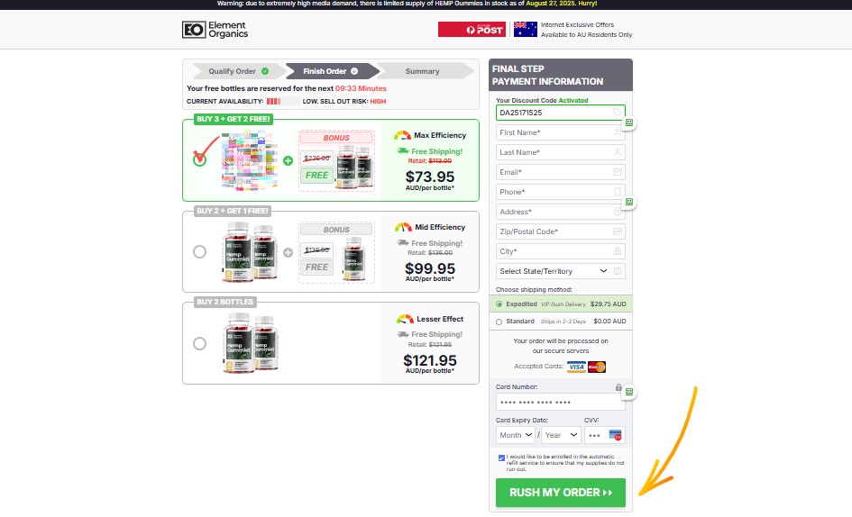 Element Organics Hemp Gummies AU