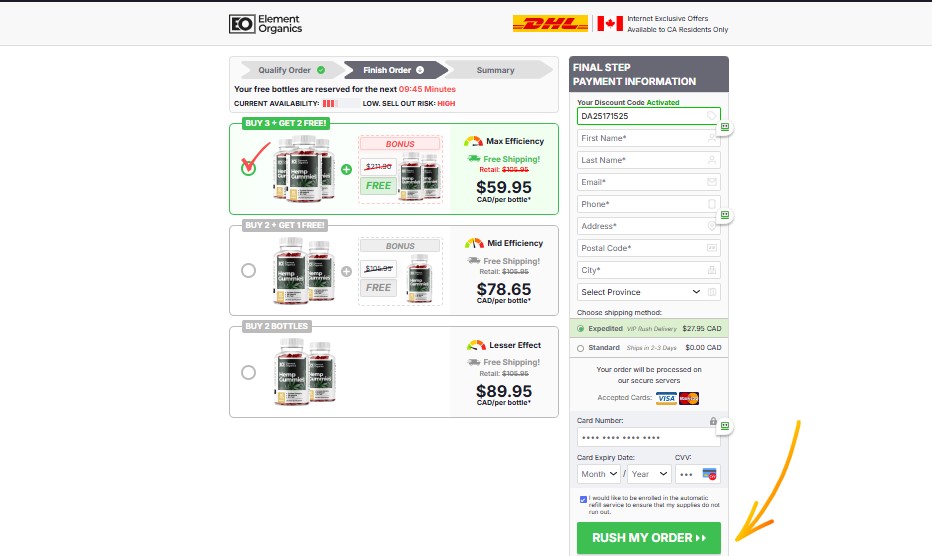 Element Organics Hemp Gummies Canada
