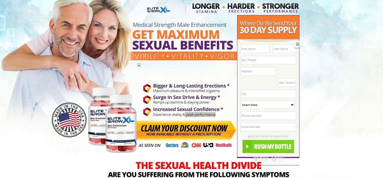 Elite Grow XL Male Enhancement Gummies Reviews