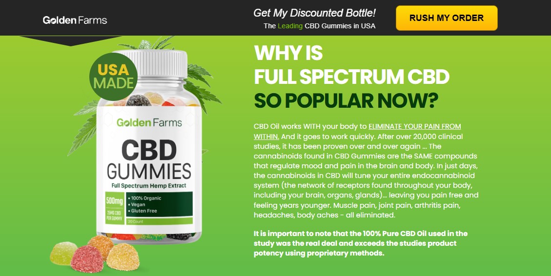 Golden Farms CBD Gummies reviews