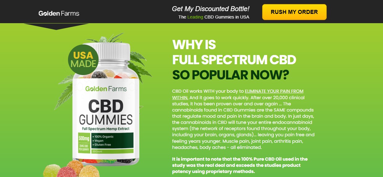 Golden Fountain Farms CBD Gummies Reviews