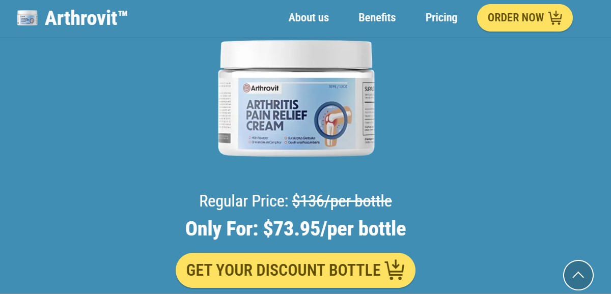 Arthrovit Arthritis Pain Relief Cream