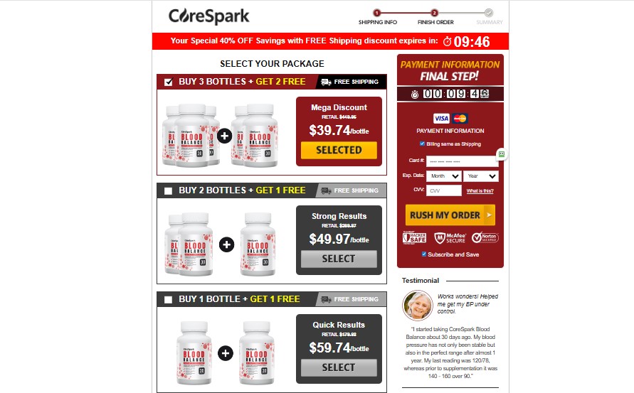 Core Spark Blood Balance 1