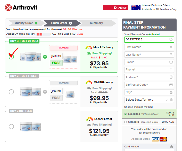 arthrovit arthritis cream australia