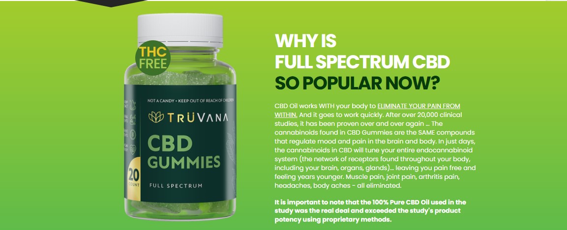 TruVana CBD Gummies Reviews