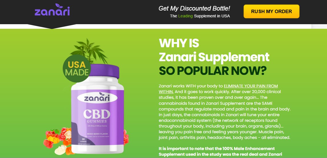 Zanari CBD Gummies Reviews