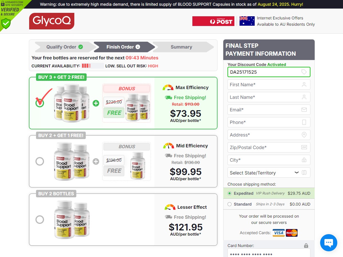GlycoQ Blood Support Capsules