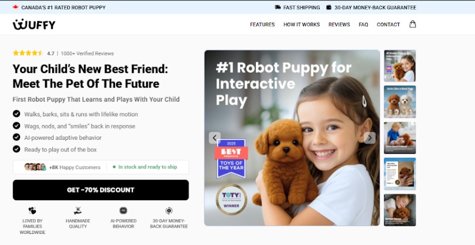 Wuffy Robot Puppy Canada Price