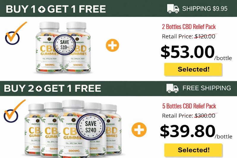 FarmHealth Organics CBD Gummies 1