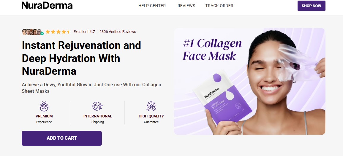 NuraDerma Collagen Face Mask Reviews