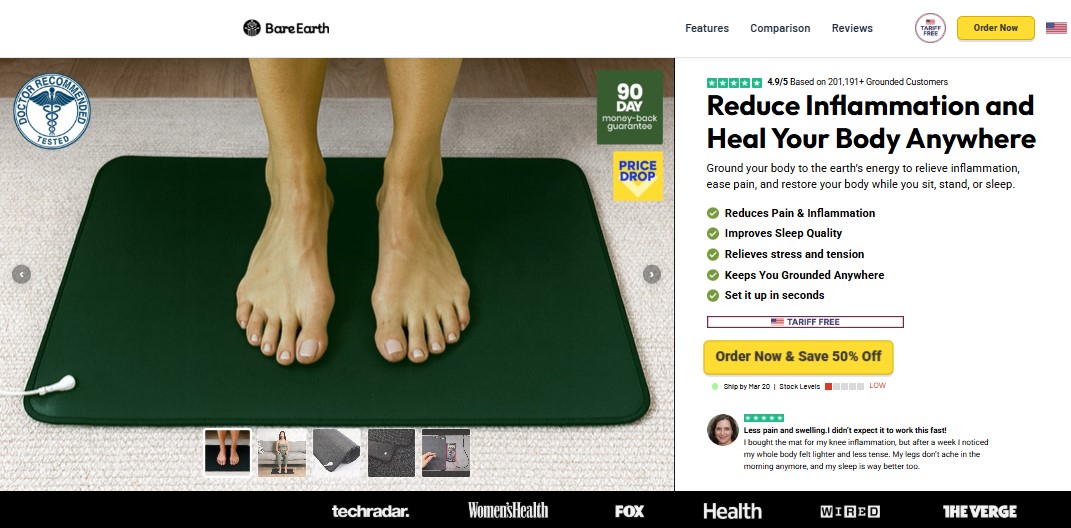BareEarth Grounding Mat Reviews