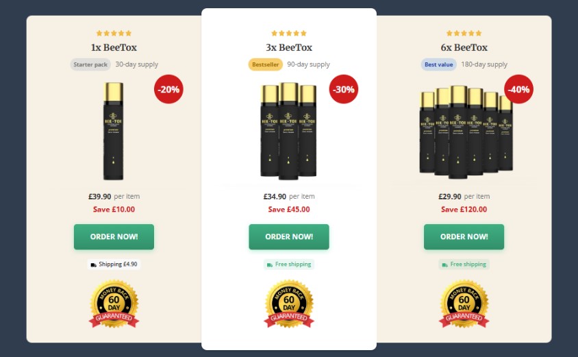BeeTox Anti Aging UK price