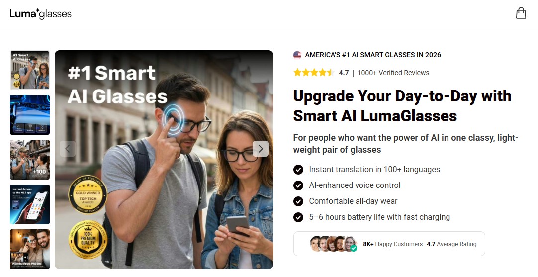 lumaglasses smart glasses 1