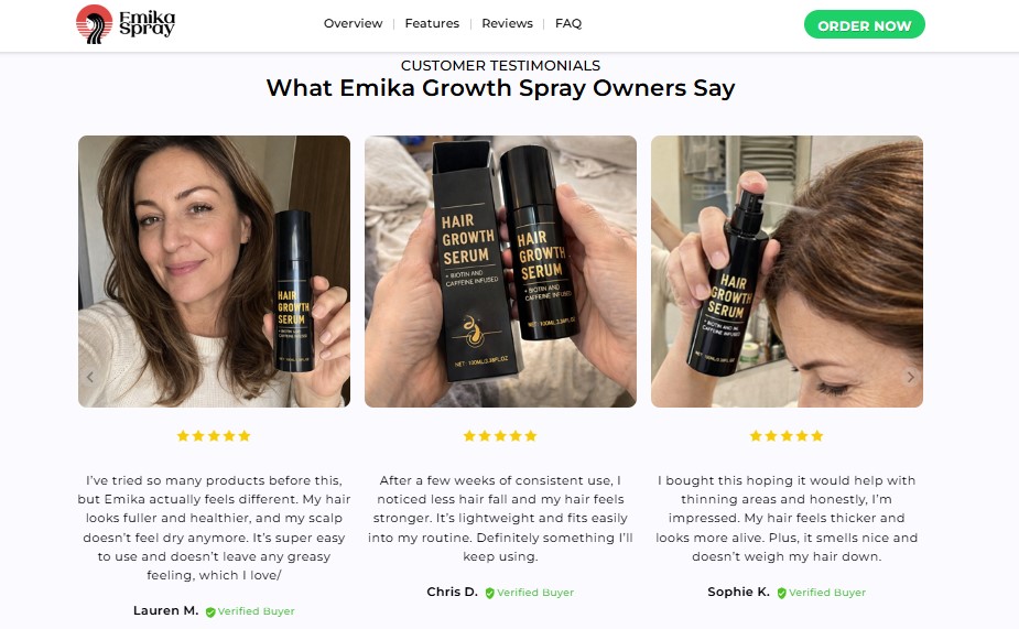 Emika Growth Spray Reviews
