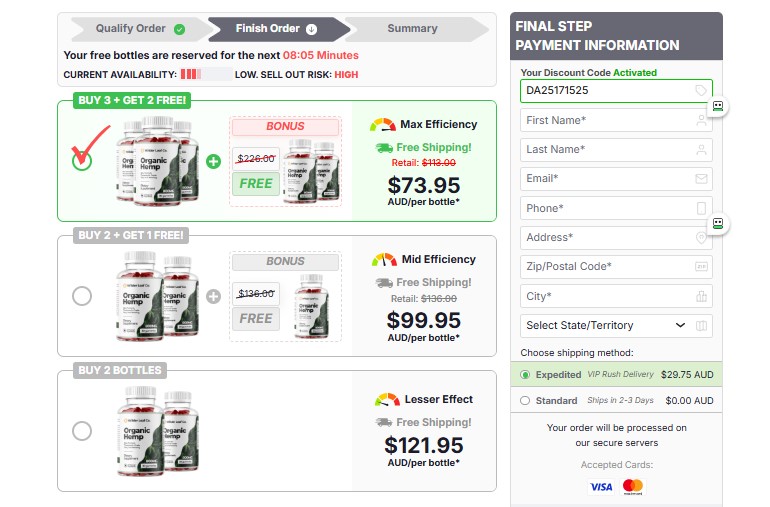 Wilder Leaf Organic Hemp Gummies Australia Price
