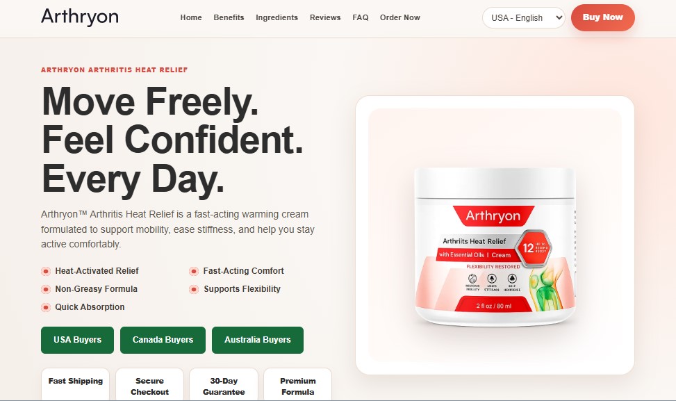 Arthryon Heat Relief Cream 1