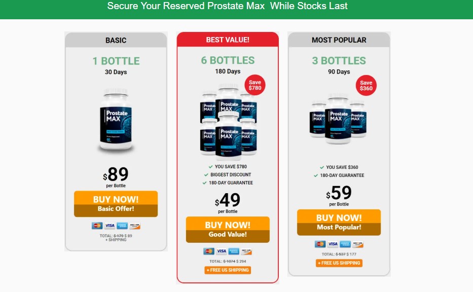 Prostate Max Price
