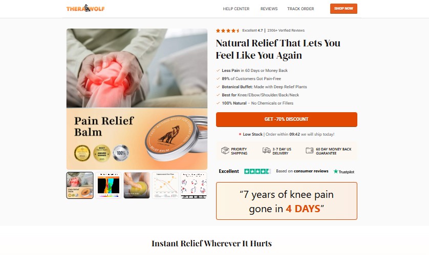 TheraWolf Pain Relief Balm 1