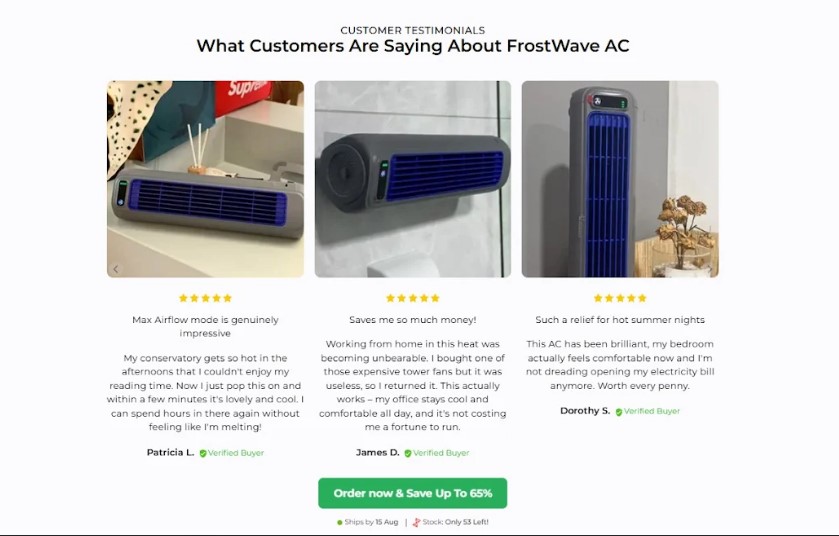 FrostWave AC Benefits