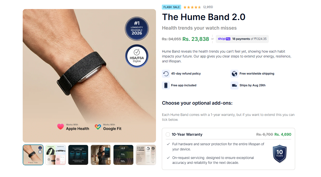 Hume Band 2.0 Benefits