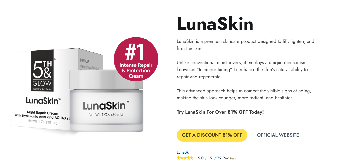 LunaSkin Facial Moisturizer