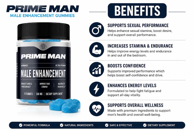PRIME MAN Gummies Canada Benefits