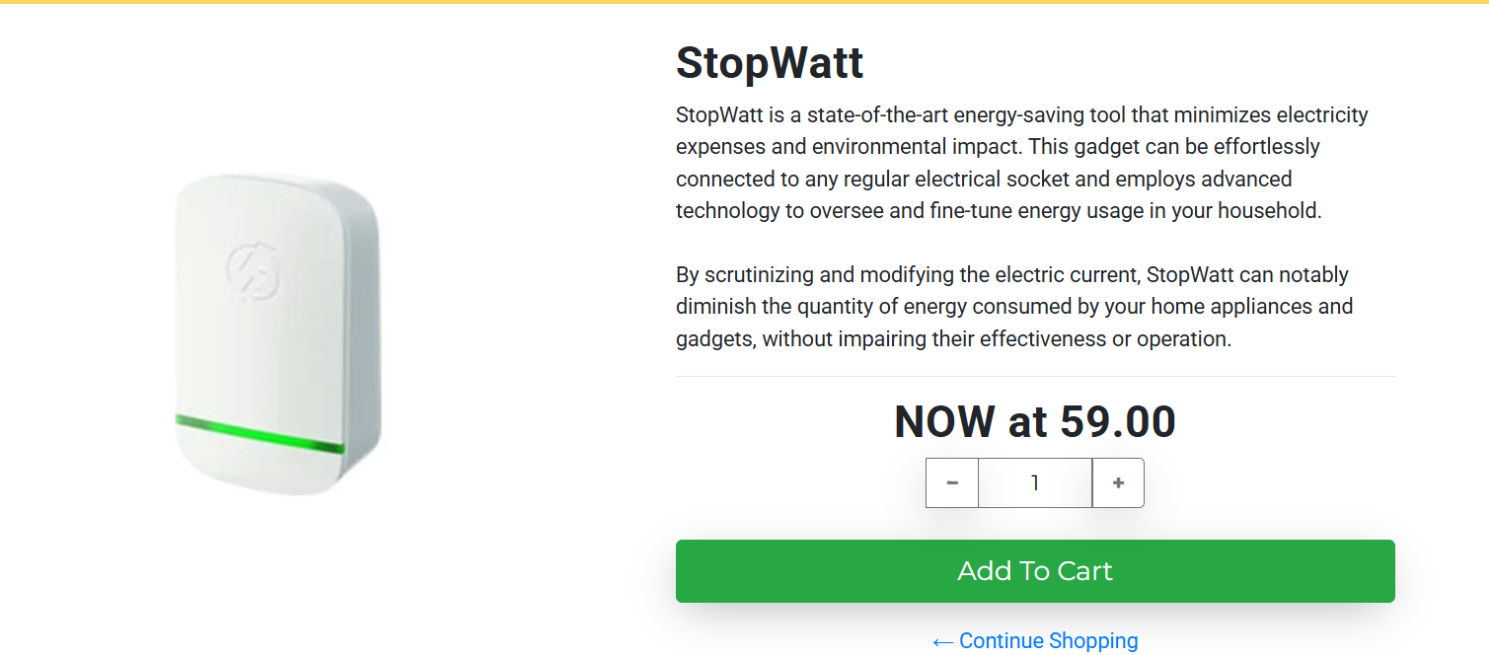 Stopwatt Electricity Saving Box Reviews