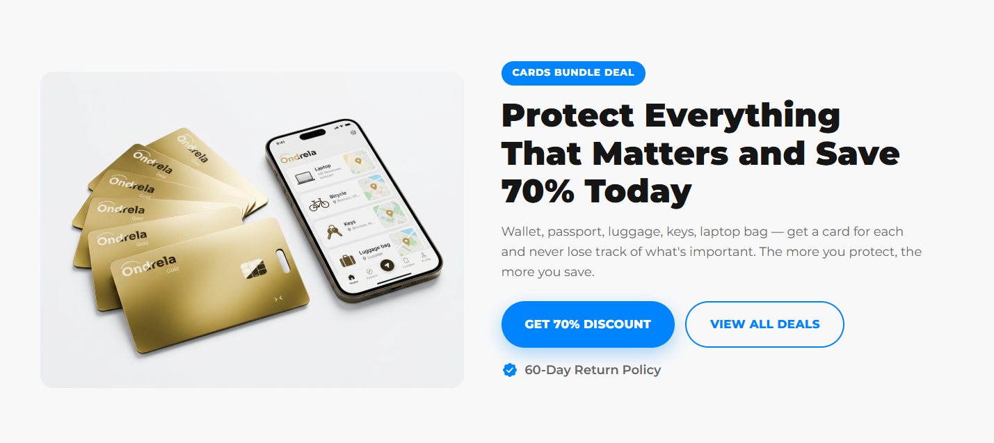 Ondrela Smart Tracker Offer