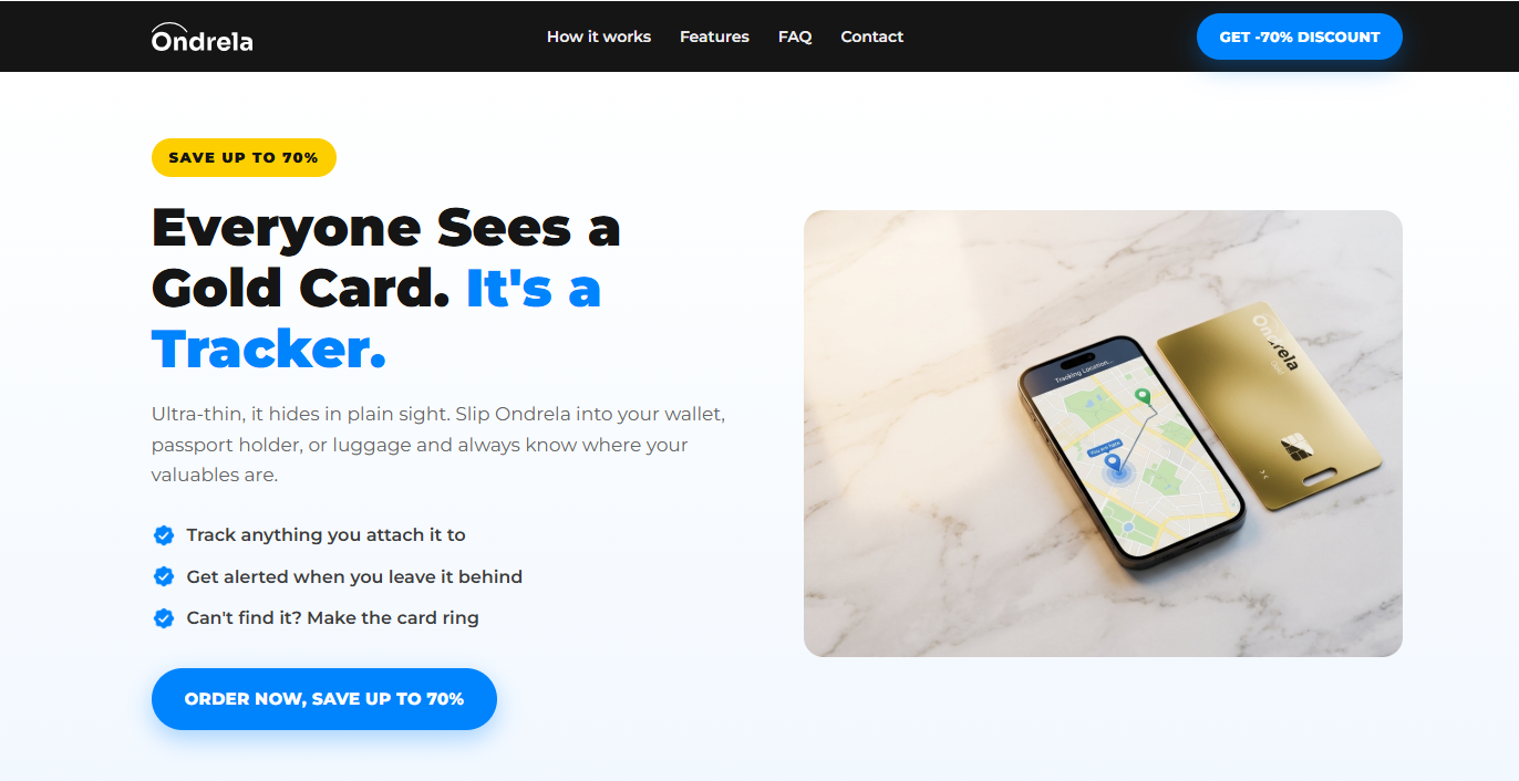 Ondrela Smart Tracker Benefits