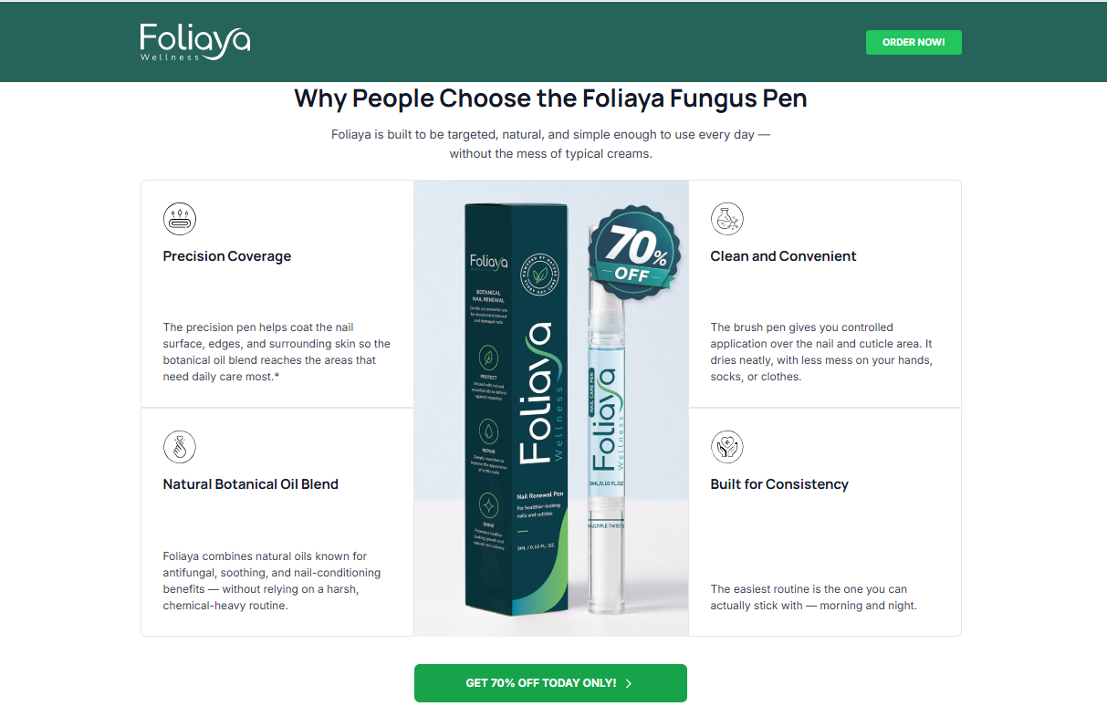 Foliaya Anti-Fungal Pen Benefits