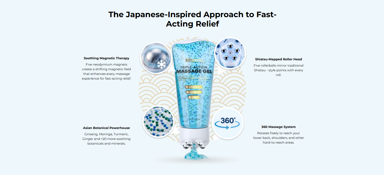 Kinzeno V2 Magnetic Gel Roller Benefits