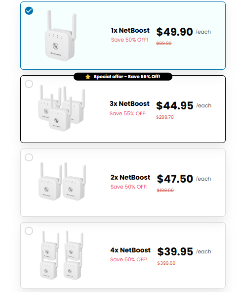 NetBoost WiFi Repeater