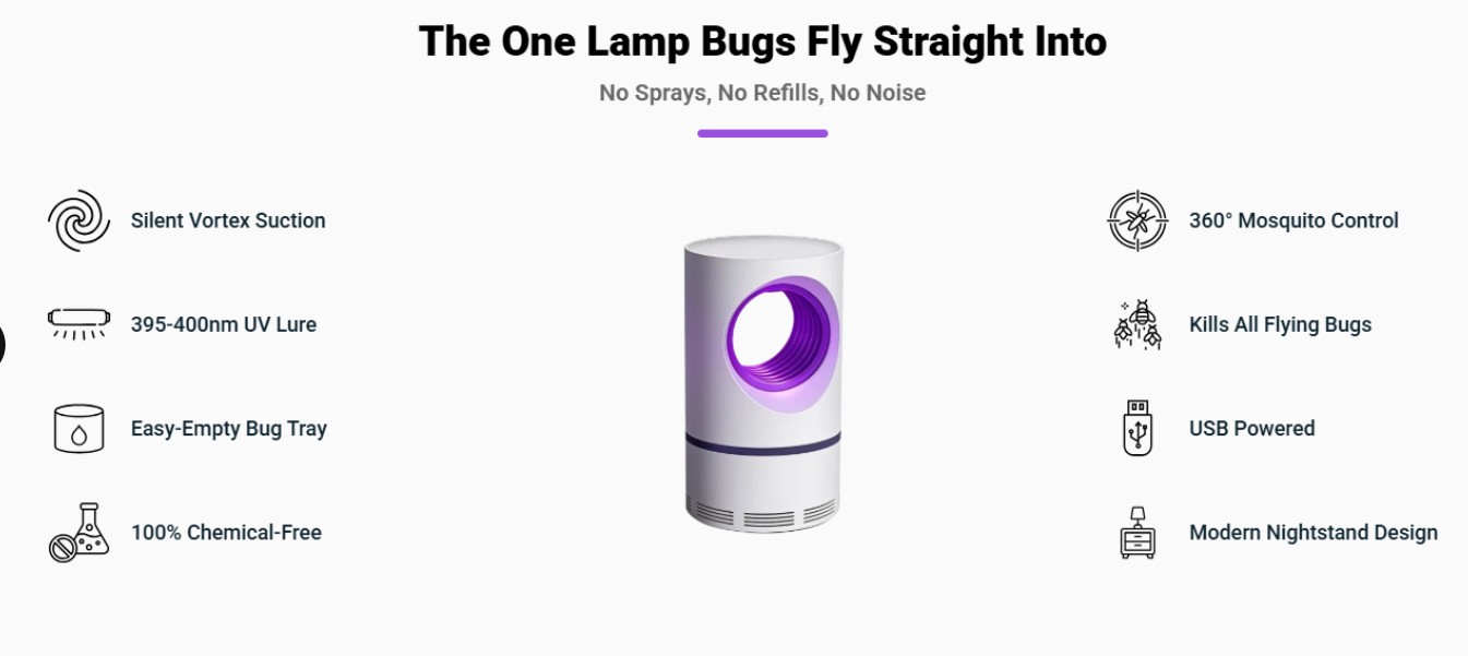 ZapiTrap Mosquito Lamp Benefits