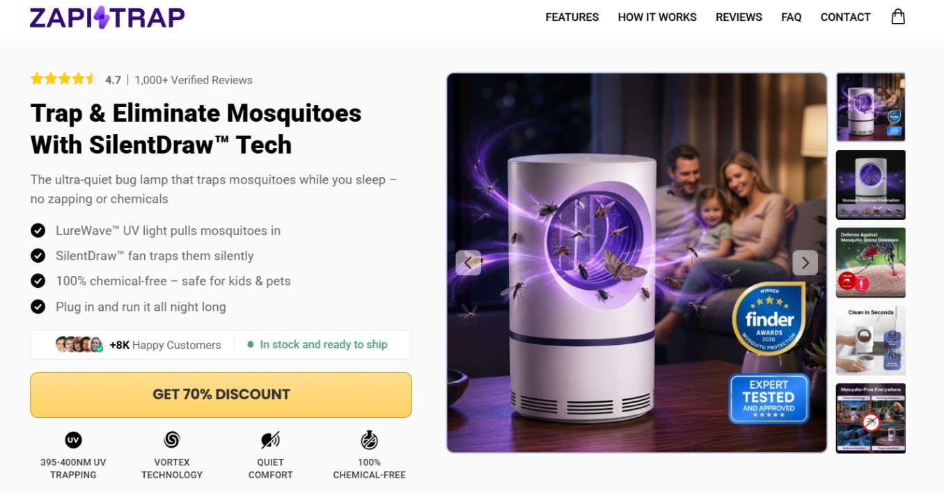 ZapiTrap Mosquito Lamp Reviews